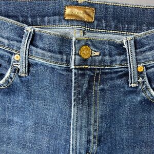 Mother The Insider Crop Step Fray Jeans – Wildflower Wash – Size 28